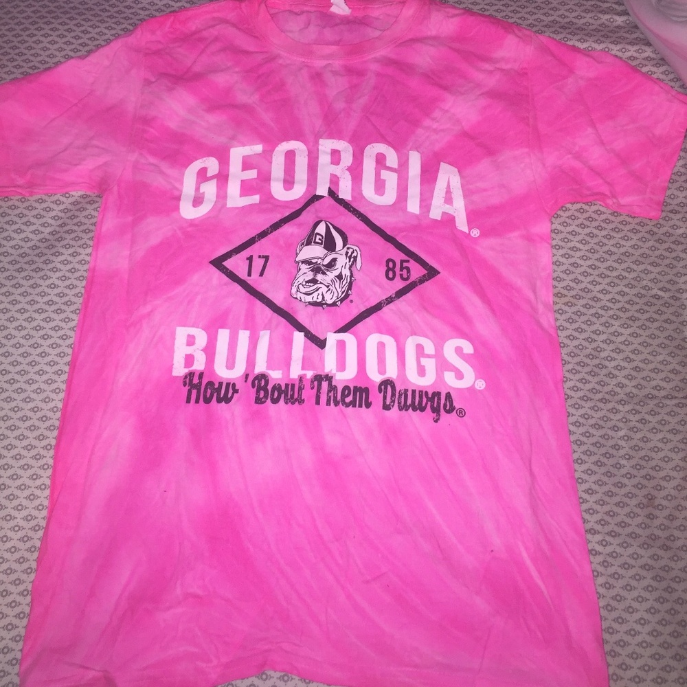 Short Sleeve Tie-Dye Georgia Bulldogs Shirt
